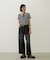 STRIPED SQUARE HALTER NECK TOP