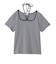 STRIPED SQUARE HALTER NECK TOP