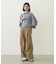 COLOR STITCH WIDE S/S TOP