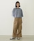 COLOR STITCH WIDE S/S TOP