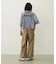 COLOR STITCH WIDE S/S TOP