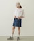 COLOR STITCH WIDE S/S TOP
