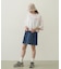 COLOR STITCH WIDE S/S TOP