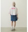 COLOR STITCH WIDE S/S TOP