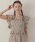 GINGHAM RUFFLE TOP
