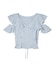GINGHAM RUFFLE TOP