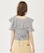 GINGHAM RUFFLE TOP