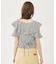 GINGHAM RUFFLE TOP