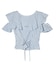 GINGHAM RUFFLE TOP