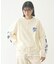 PRINTED SLEEVE SWEAT TOP