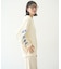 PRINTED SLEEVE SWEAT TOP