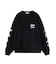 PRINTED SLEEVE SWEAT TOP
