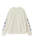 PRINTED SLEEVE SWEAT TOP