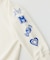 PRINTED SLEEVE SWEAT TOP