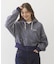 OVERLOCK STICHED ZIP UP HOODIE