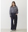 OVERLOCK STICHED ZIP UP HOODIE