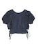 RUFFLE SLEEVE CROPPED TOP