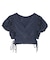 RUFFLE SLEEVE CROPPED TOP