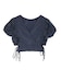 RUFFLE SLEEVE CROPPED TOP