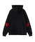 LOVE HEART ELBOW SWEAT HOODIE
