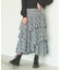 PLAID TIERED SKIRT