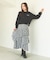 PLAID TIERED SKIRT