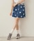 HEART PRINTED DENIM SKIRT
