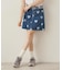 HEART PRINTED DENIM SKIRT