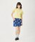 HEART PRINTED DENIM SKIRT