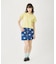 HEART PRINTED DENIM SKIRT
