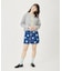 HEART PRINTED DENIM SKIRT
