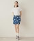 HEART PRINTED DENIM SKIRT