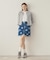 HEART PRINTED DENIM SKIRT