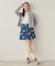 HEART PRINTED DENIM SKIRT