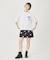 HEART PRINTED DENIM SKIRT