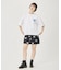 HEART PRINTED DENIM SKIRT