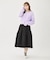 TULLE JACQUARD GATHERED SKIRT