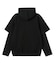 CHENILLE LOGO LAYERED SWEAT HOODIE