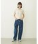 WIDE LEG DENIM PANTS