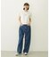 WIDE LEG DENIM PANTS