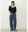 WIDE LEG DENIM PANTS