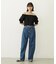 WIDE LEG DENIM PANTS