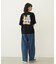 WIDE LEG DENIM PANTS