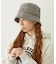 TWEED FRINGE BUCKET HAT