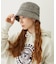 TWEED FRINGE BUCKET HAT