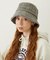 TWEED FRINGE BUCKET HAT