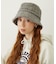 TWEED FRINGE BUCKET HAT