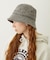 TWEED FRINGE BUCKET HAT