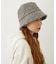 TWEED FRINGE BUCKET HAT