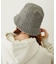 TWEED FRINGE BUCKET HAT